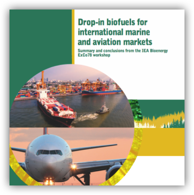 Drop-in biofuels for international marine and aviation markets