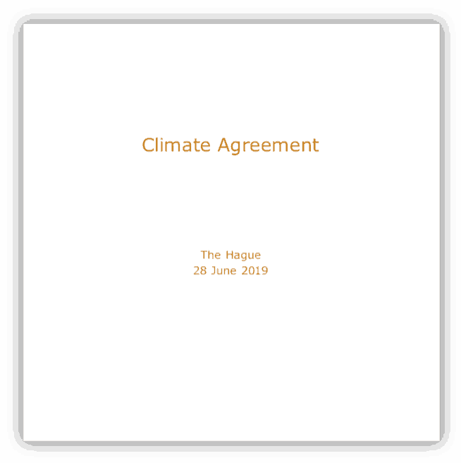 Climate Agreement in the Netherlands