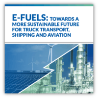 E-fuels- towards a more sustainable future for truck transport, shipping and aviation